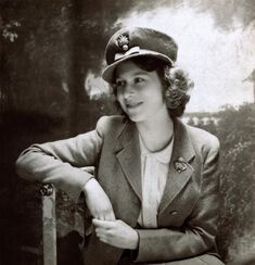 Princess Elizabeth in the uniform of the Colonel of the Grenadier Guards