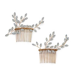 Foliage hair clips