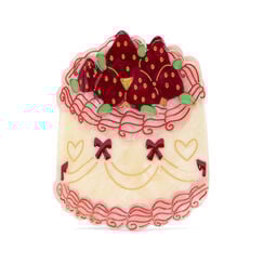 Strawberry cake hair claw