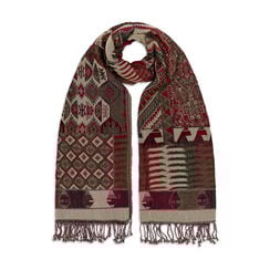 Multicoloured pattern scarf