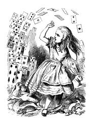 Alice attacked by the cards