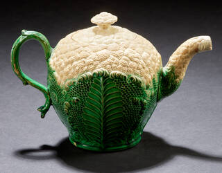 teapot in the shape of a cauliflower