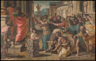 Raphael Cartoon, The Sacrifice at Lystra