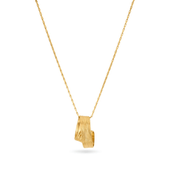 Double loop ribbon necklace by Emma Calvert