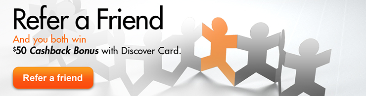 Discover Card Referral Program offer