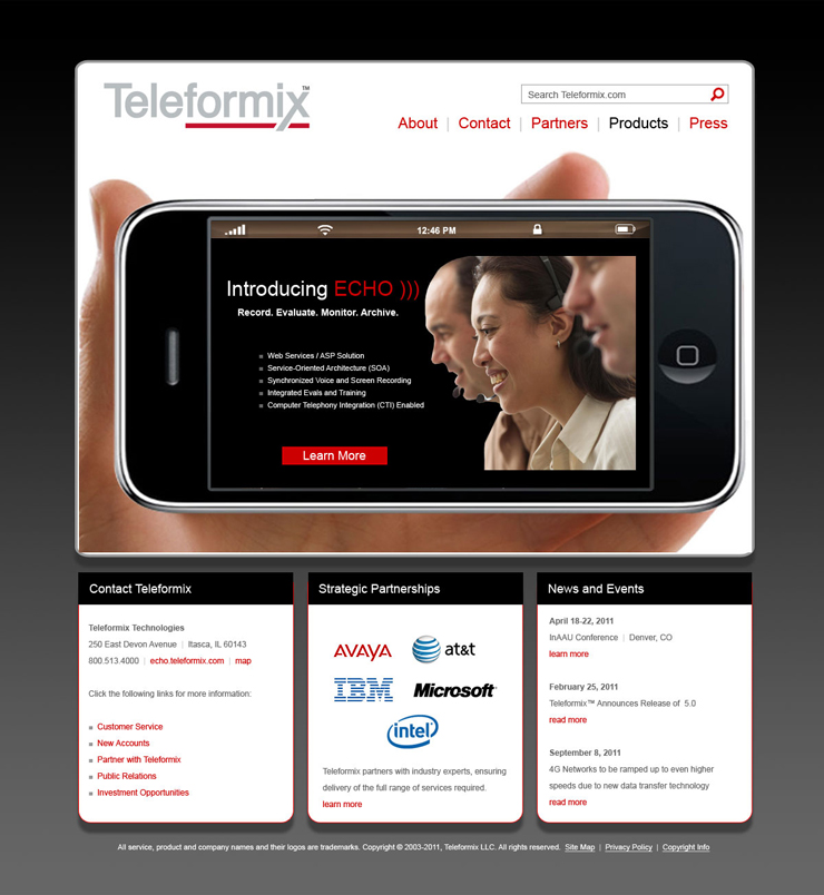 Teleformix web site